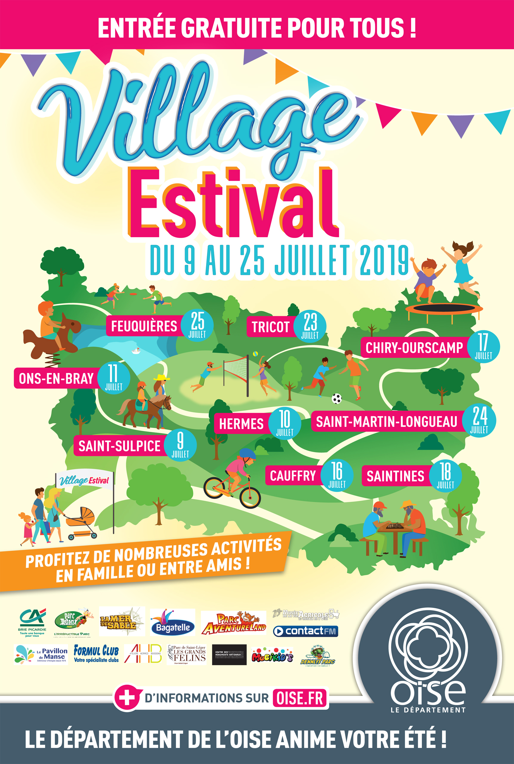 Affiche village estival